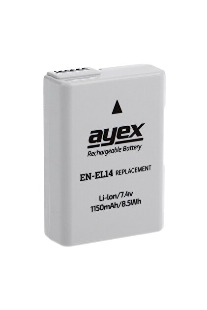 Ayex NİKON D5200, D5100, D3200 D3300 D3100 P7000 İÇİN EN-EL14