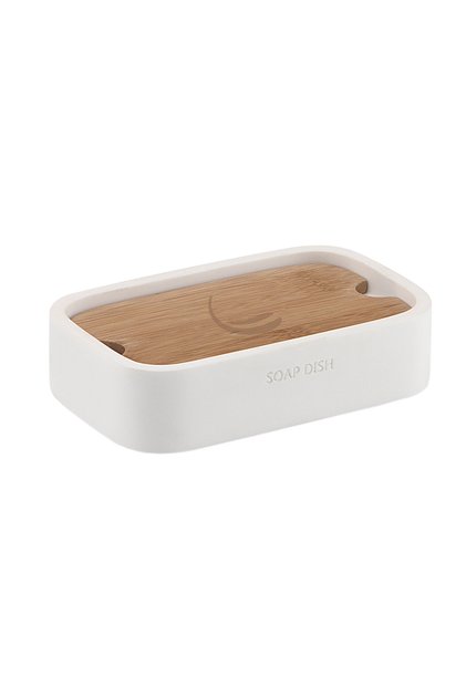 Ninfea Soap Dish, Countertop - White