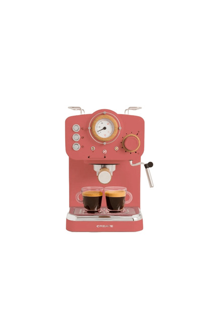 Espressor manual retro, CREATE, Thera Retro, teracotă