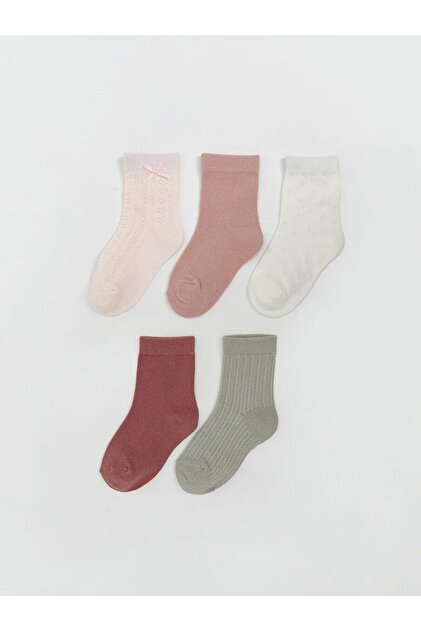 Lcw Baby Patterned Baby Girl Socks 5-Pack (W5)