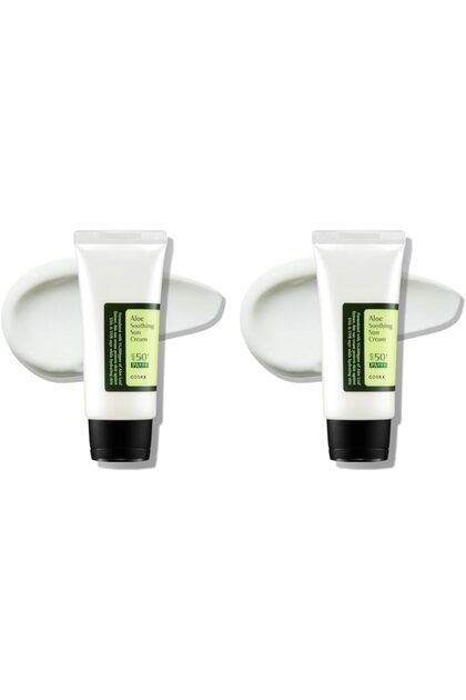 Aloe Soothing Sun Cream SPF50 PA+++ 50 ML (Pack of 2)