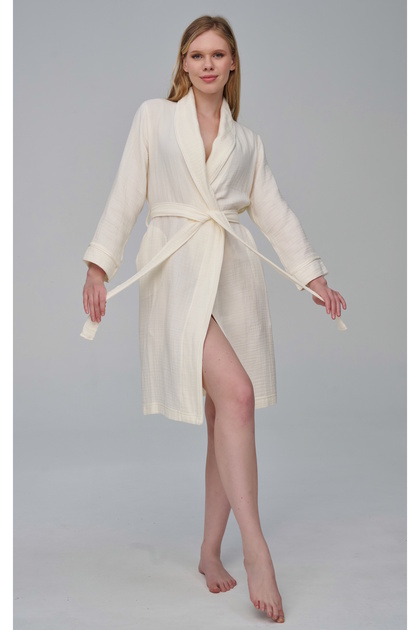 white christmas dresses Gingerlily Mulberry Silk Robe Small Ivory