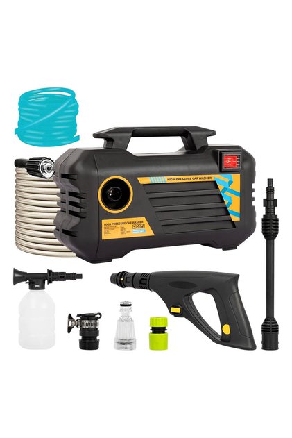 Portable Electric Pressure Washer – 3000W 2800 PSI– Handheld 3 Different Nozzles for Cars, Garden