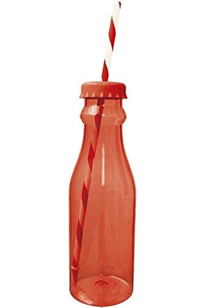 Designs ZK 00780170 Rood OnTheGo Bottle with Straw 700 ml