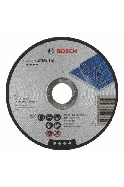 Disc de taiere drept Expert for Metal AS 46 S BF, 125mm, 1.6mm
