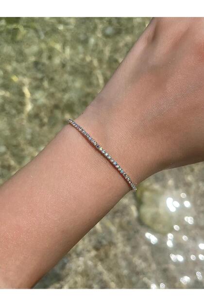 Zircon Stone Elastic Flexible Bracelet