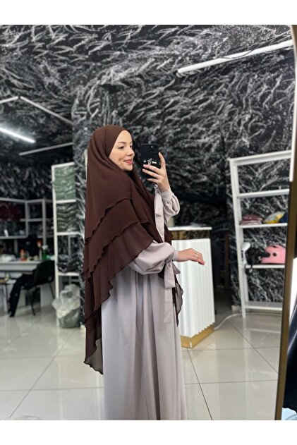 Fashion journey Ferace sufle koldan baglamalı takım 2li takım hac