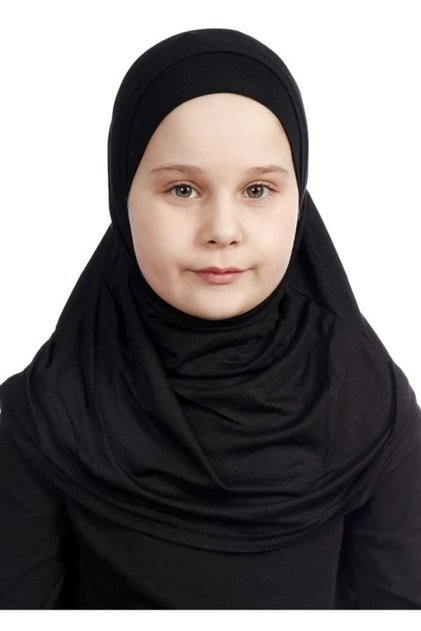 MASALSU ÇOCUK TESETTÜR BONESİ SİYAH