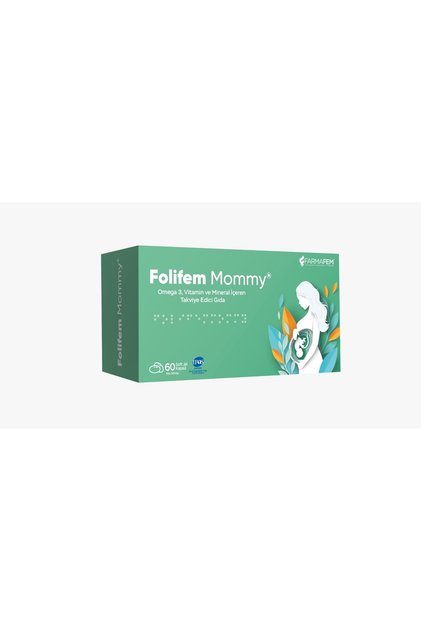 Folifem Mommy 60 Soft Jel Kapsül (Omega 3, Vitamin ve Mineral İçeren Takviye Edici Gıda)