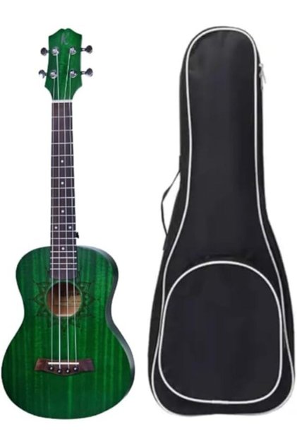 24 Inch Concert Ukulele with Bag - (GREEN)