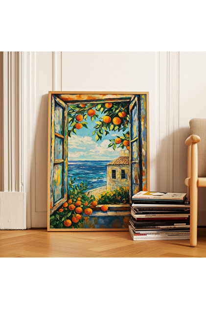 ARTHOUSECOLLECTIVE Manzara Poster - Portakal Ağacı ve Deniz