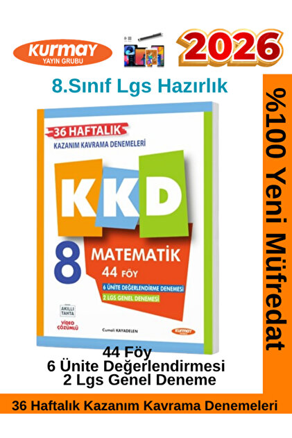 Fenomen Yayıncılık Kurmay 2026 8.Sınıf Matematik 44 Föy KKD 36