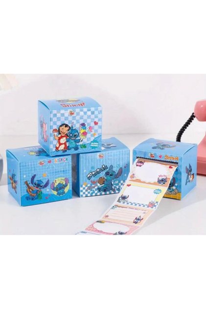 Stitch Okul Etiket Seti- 70 Adet- Ajanda, Günlük, Çıkartma (1 adet-Paket)