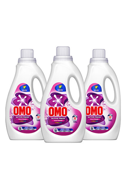 Omo Active Fresh Cold Power Renkliler için Sıvı Deterjan 1500 ml
