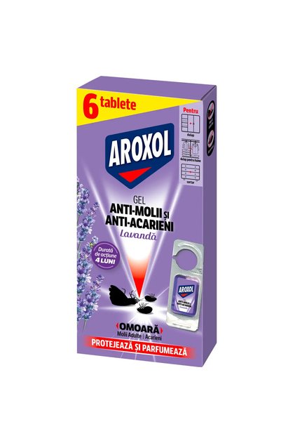 Gel anti-molii cu parfum de lavanda 6buc