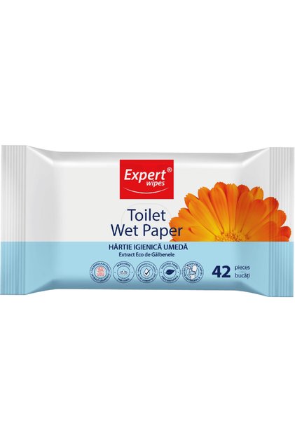 Hartie igienica umeda Expert Wipes 42 bucati/pachet