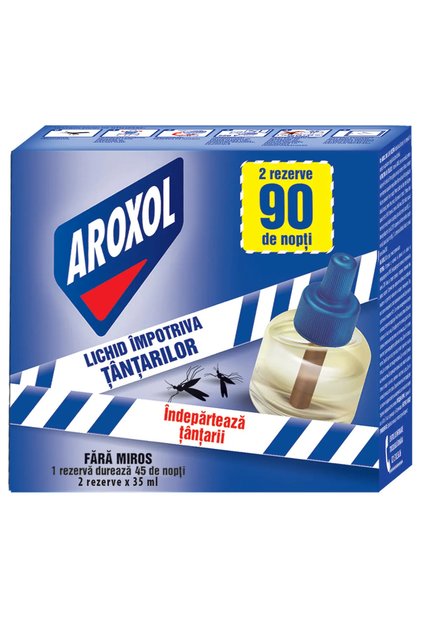 Rezerva lichida impotriva tantarilor Aroxol, 2x 45 nopti