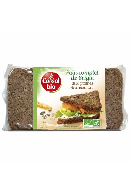 Paine integrala de secara si floarea soarelui, Cereal Bio 500g