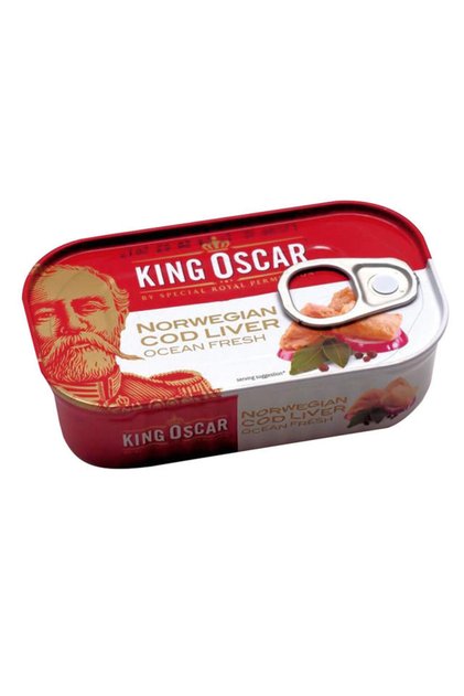 Ficat de cod King Oscar in ulei propiu 121g
