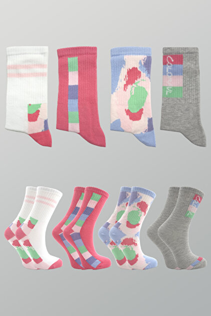 Women's Cotton Socks Multi-Colored 4-Pack