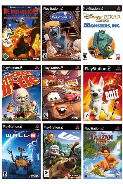 Tigdes Playstatıon 2 - Dısney Çocuk Oyunları 9 Oyunluk Set