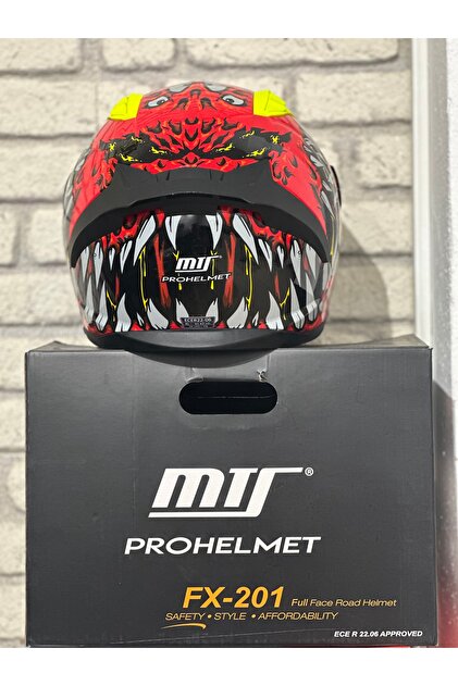 MTS KASK PRO 801 DEMON GÜNEŞ GÖZLÜKLÜ KIRMIZ/SARI - Fiyatı, Yorumları