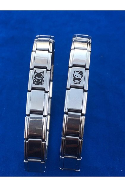 Steel Italian Bracelet Hellokitty Batman 2 Li Lover Couple Combination