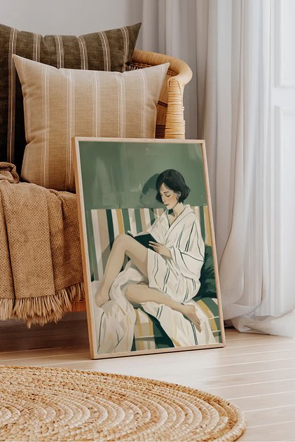 One Piece Wooden Framed Painting Tk0936