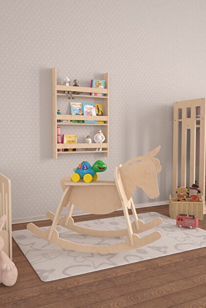 Lita Montessori Doğal Boyasız Sallanan At