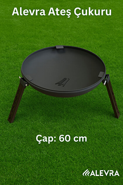 Ateş çukuru çap 60 cm ızgara ve kapak yok