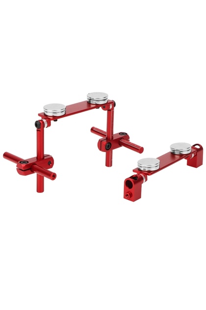 Red Aluminum Magnetic Stealth Invisible Body Shell Mount Kit for HSP 1/10 RC Racing Car