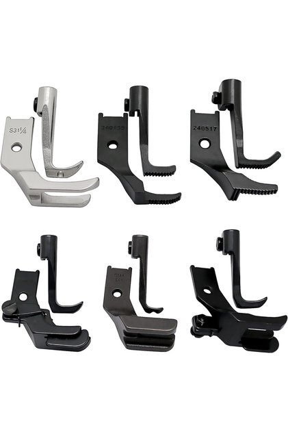 6 PCS 6 PCS/Set Walking Presser Feet Replacement For JUKI DNU-1541 CONSEW P1206RB Singer 111G Brothe
