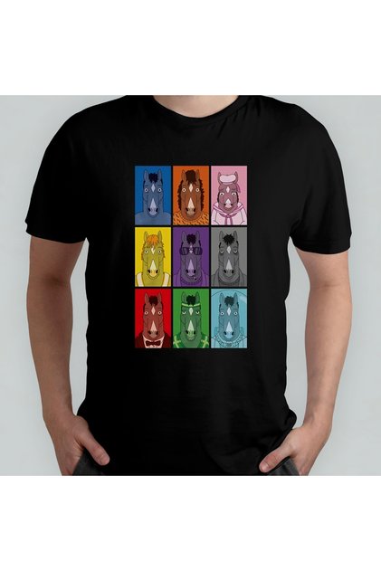 Bojack Horseman Unisex 100% Cotton Crew Neck T-Shirt Model 3