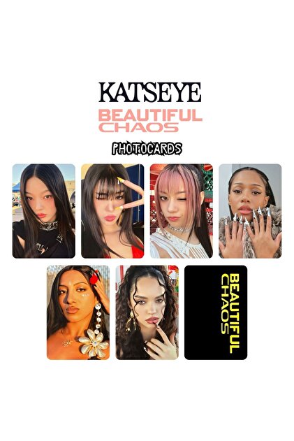 Kpop Dünyasi KATSEYE '' Beautiful Chaos '' Photocards Set 2