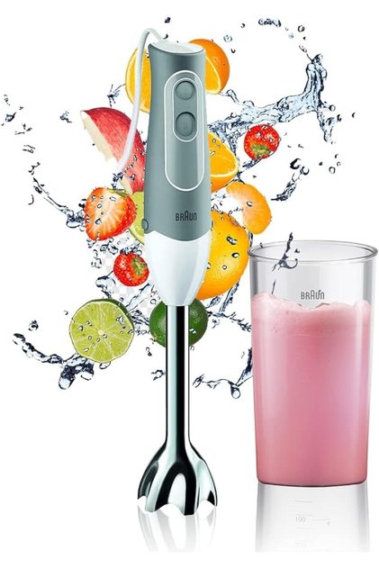 Extra Lightweight Hand Blender 600 Watts, Splash Control, 2 speed, 600ml beaker - MQ 500