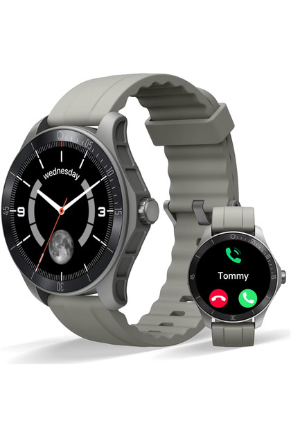 Wi8 WATCH - Smartwatch AMOLED cu Apel Bluetooth, Peste 100 de moduri sportive, Monitorizare 24/7, Argintiu