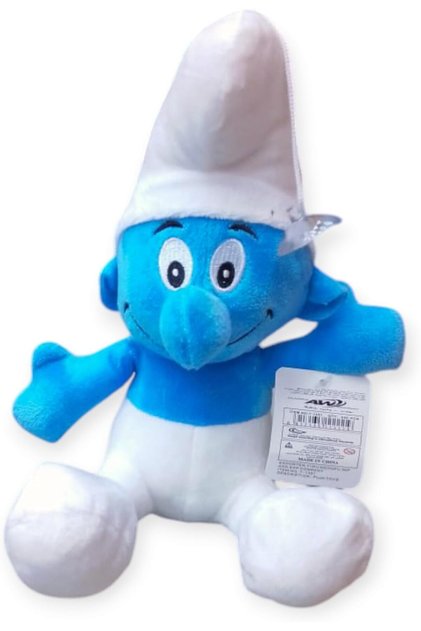 Soft Cotton Smurf-Inspired Plush Doll – Blue Stuffed Toy for Boys & Girls Ages 3+