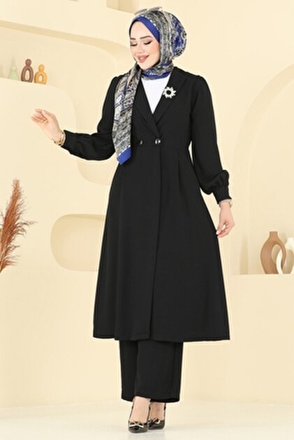 ModaMerve Kruvaze Yaka Krep Takım 6223BSK463-MS Vizyon - Fiyatı