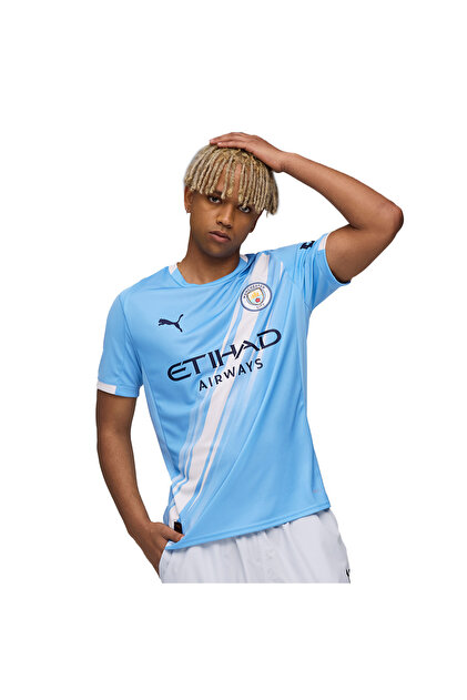 Puma Manchester City 25/26 Home Jersey Replica Erkek Mavi Futbol