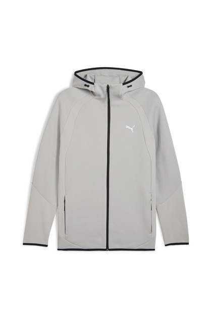 Puma Evostripe Fz Hoodie Dk Erkek Gri Günlük Stil Sweatshirt
