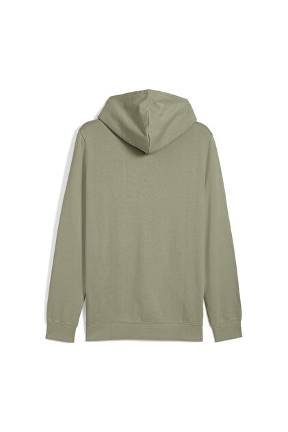 Puma Ess Elevated Fz Hoodie Erkek Yeşil Günlük Stil Sweatshirt