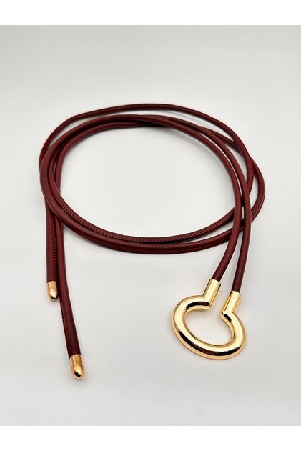 Gold Buckle Chain Belt Women's Belt Dress Belt Rope Belt Coat Belt