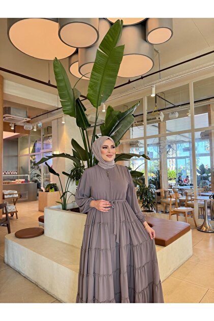 NİLNUR MODA AZRA 5 KATLI FIRFIRLI FERACE - Fiyatı, Yorumları