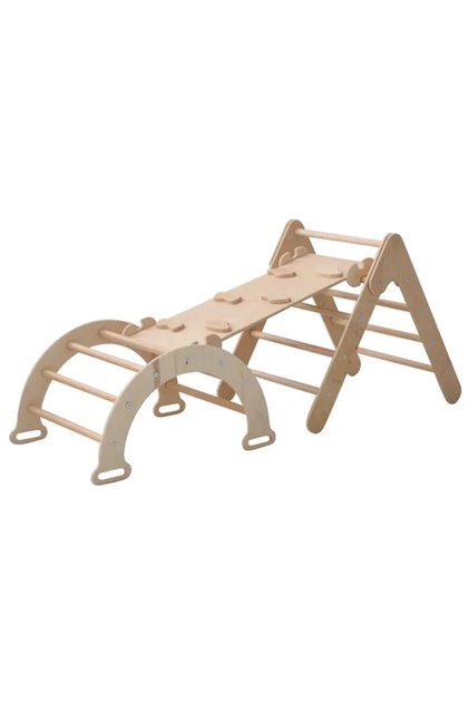 Pikler Set | Foldable Triangle | Ramp | Arch | 3 in 1