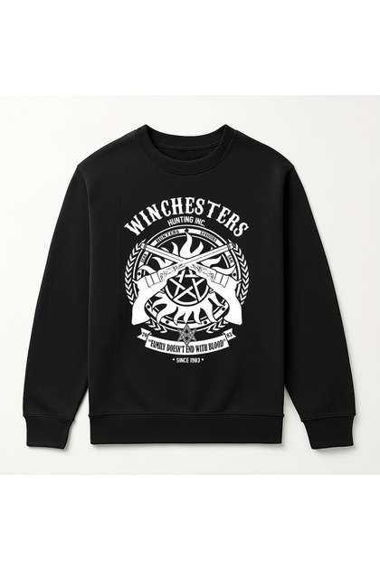 Supernatural Designed High Print Quality Unisex Cotton Sweatshirt