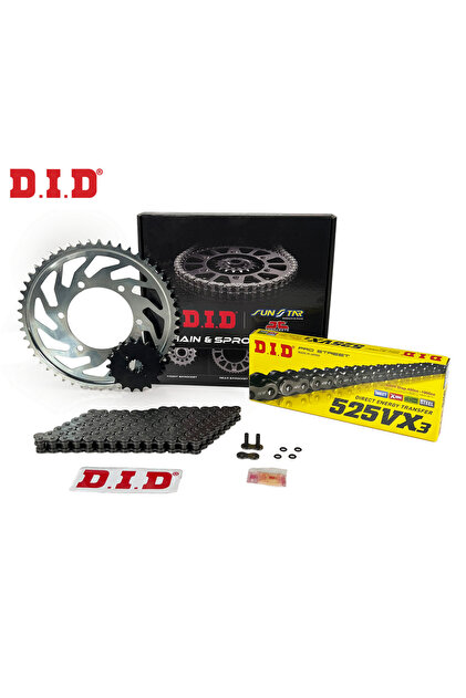 DID SET ZİNCİR DİŞLİ SETİ YAMAHA MT-07 TRACER 700cc ZİNCİR: DID