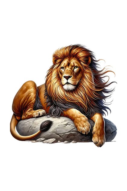 Noble Lion Sticker Car, Motorcycle, Helmet, Laptop, Glass Sticker 13X13 cm
