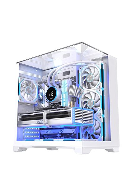 SNT Subzero Plus 7 x Argb Fan Uzaktan Kumanda Midi Tower Atx Beyaz