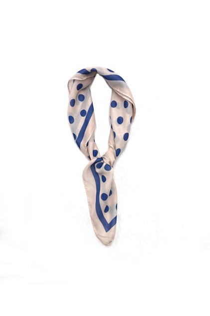 Soft Fabric Polka Dot Bandana Scarf 50X50Cm
