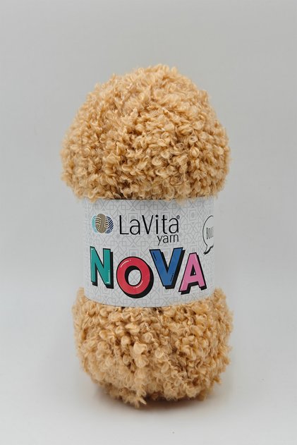Nova Hand Knitting Yarn 20% Polyester 80% Acrylic 100Gr (Ln1161 Light Honey)
